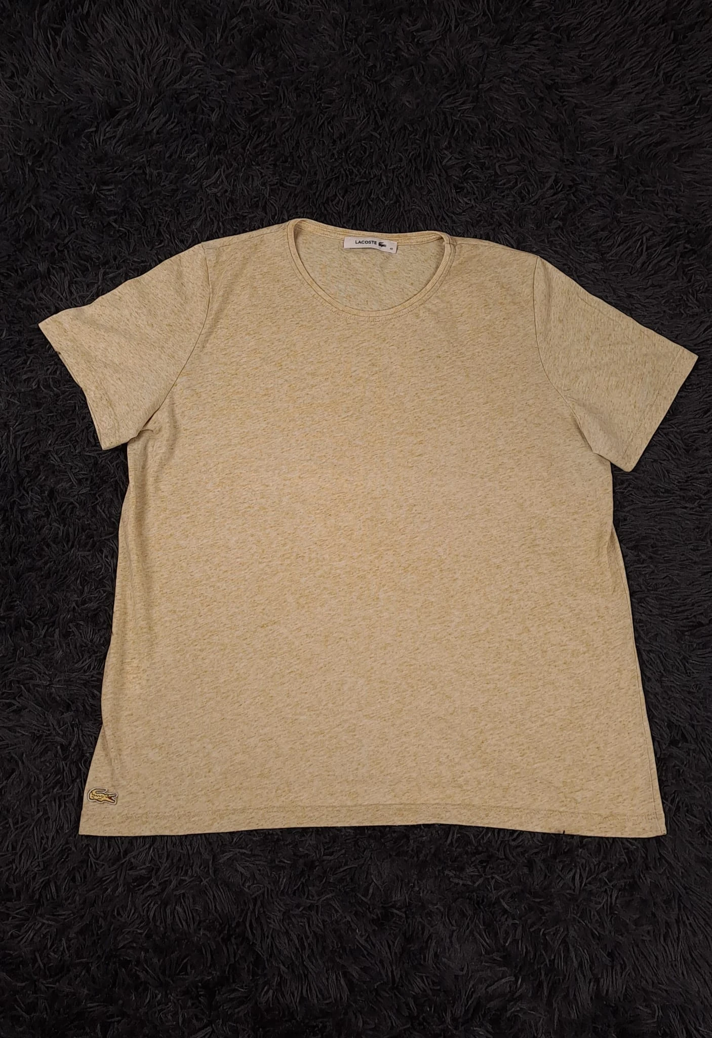 T-shirt Lacoste / Lin / Beige Chiné / Taille M Femme